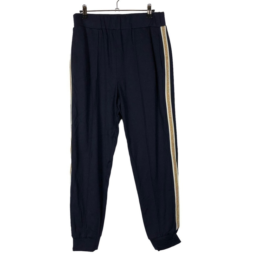 Trina Turk‎ Navy Blue Side Stripe Jogger Pant M